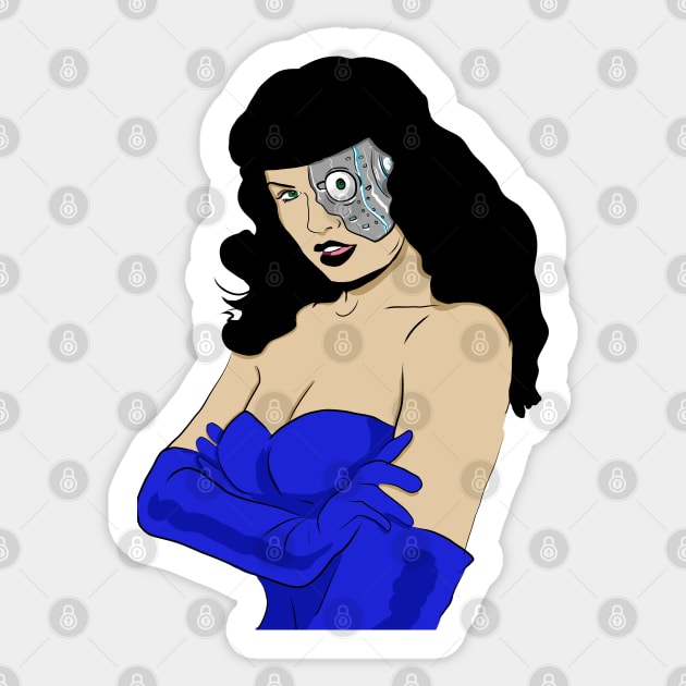 Halloween Robot Bettie Sticker by silentrob668